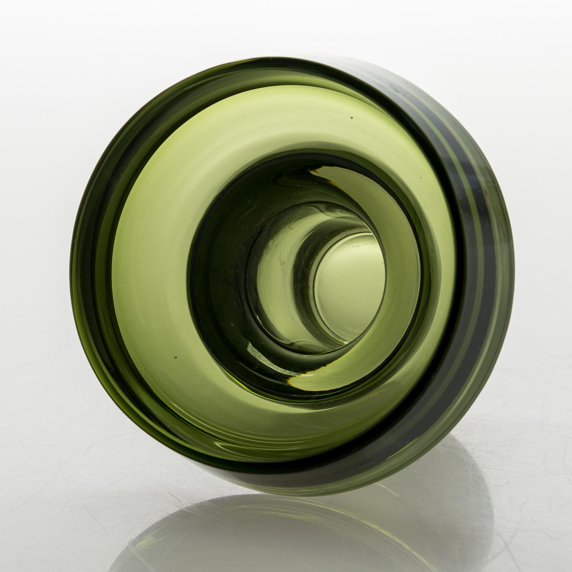 KAJ FRANCK, VAS, KF 260, glas. Signerad K Franck Nuutajärvi Notsjö -60.
