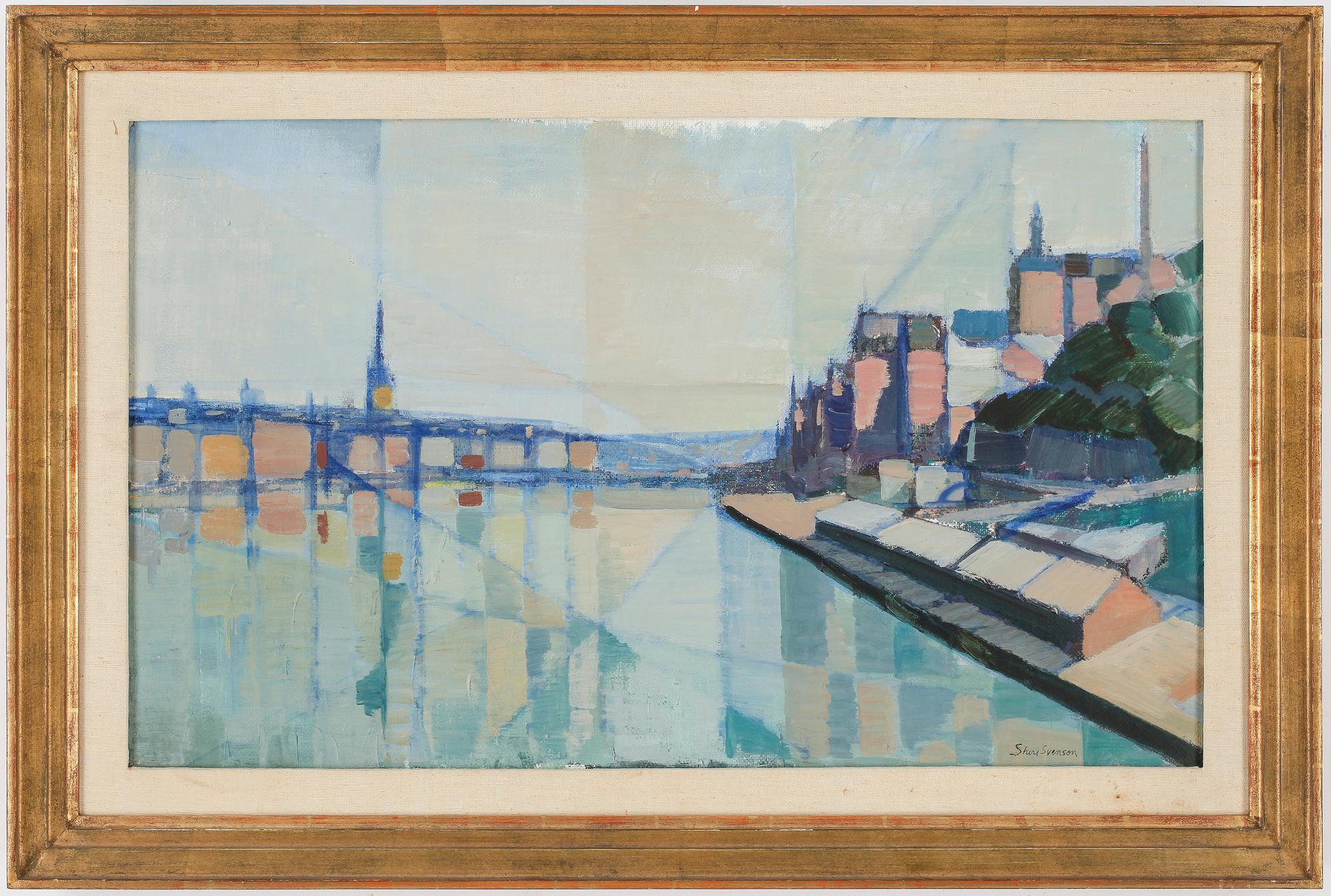 STURE SVENSON, olja på duk, signerad.