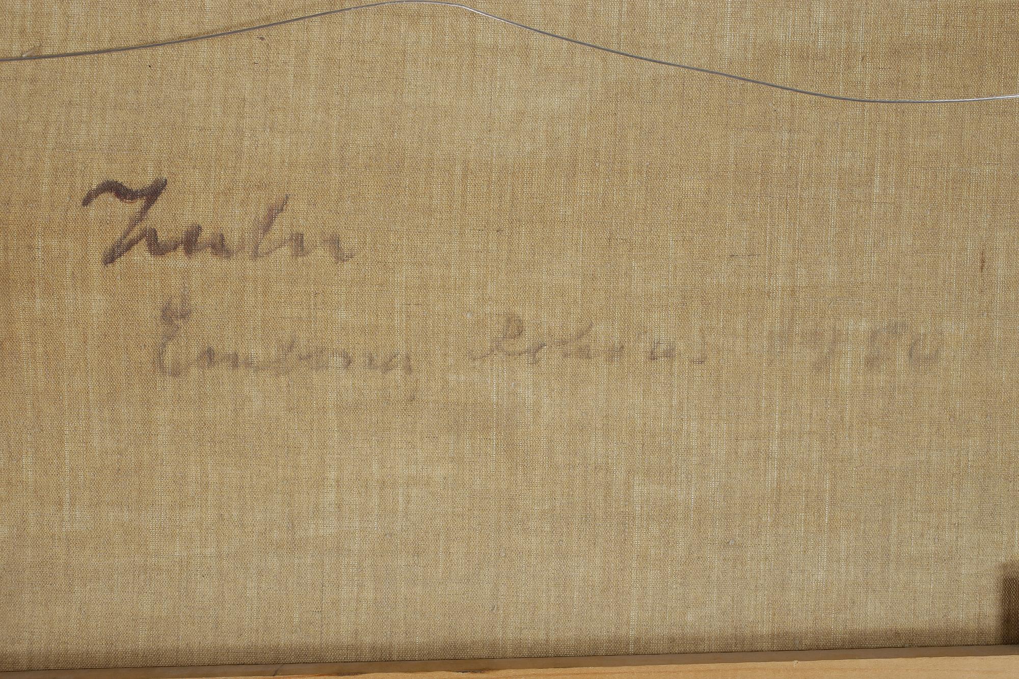 HUGO ZUHR, olja på duk, monogramsignerad, daterad 1950/51 á tergo.