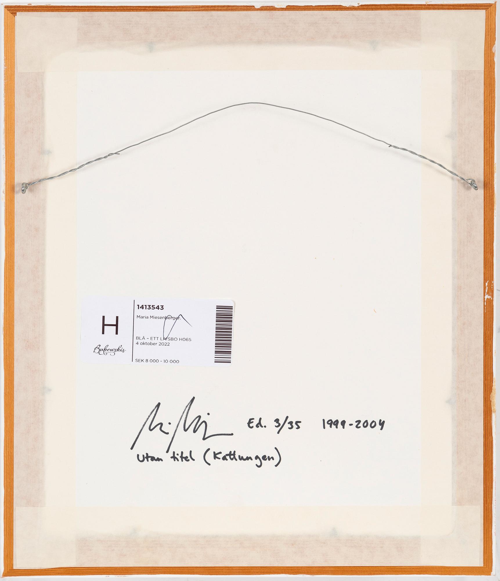 Maria Miesenberger, "Utan titel" (Kattungen).