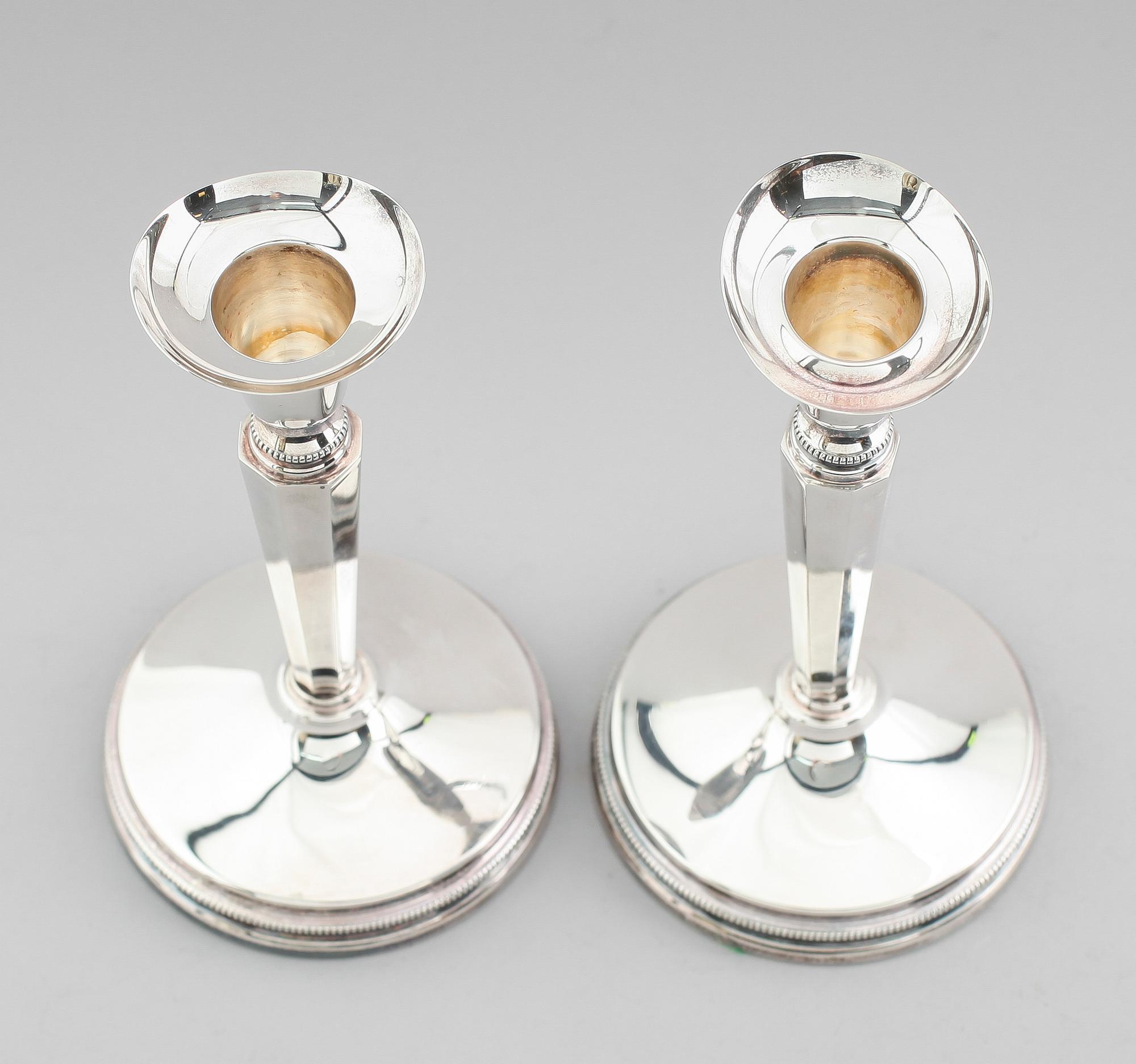 LJUSSTAKAR, 1 par, silver, Mema, Löfman, 1993.