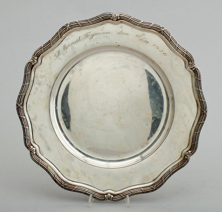 FAT, silver, K Andersson, Stockholm 1930. Vikt ca 540 g.