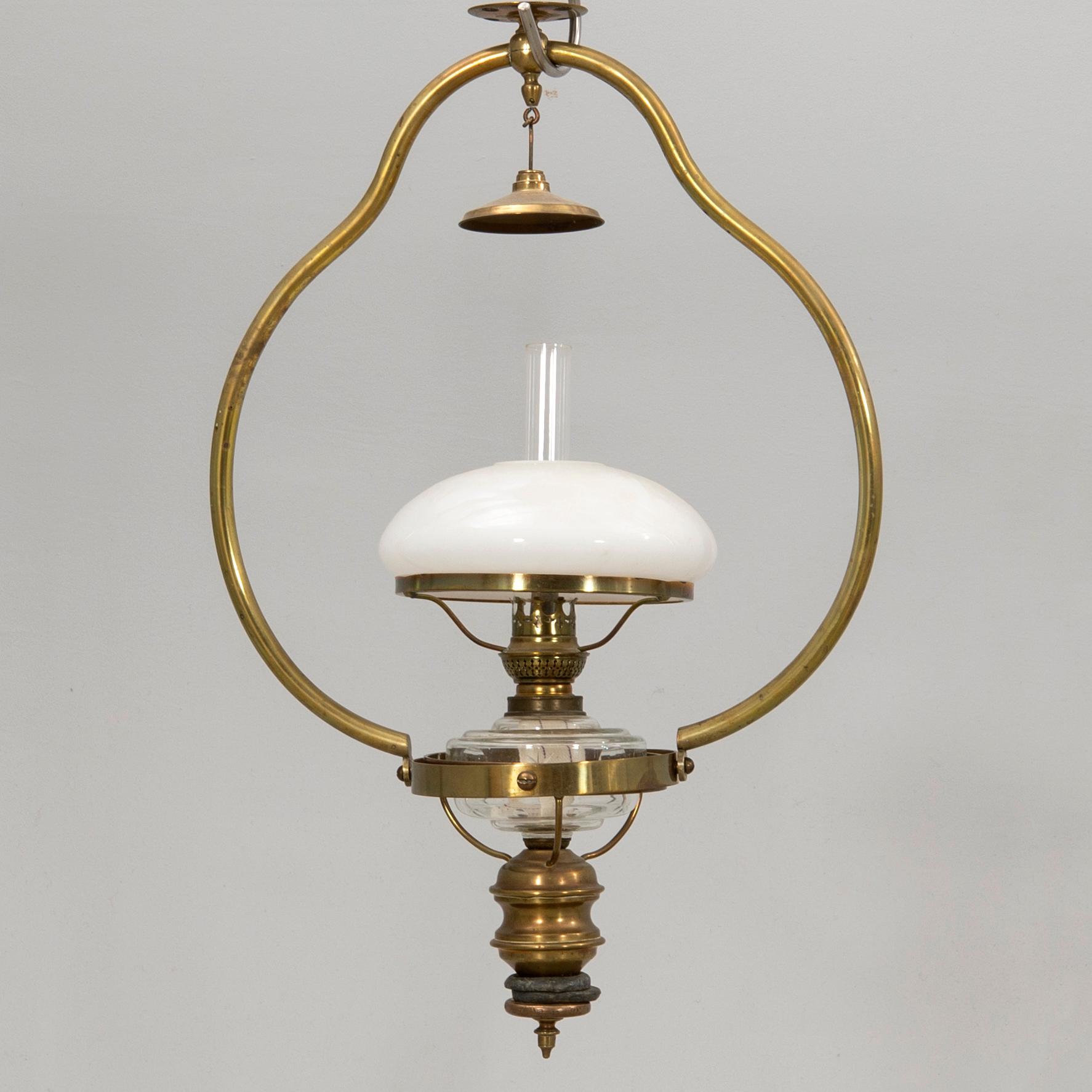 Salon lamp for ships JG Larsen Stockholm 1910s.