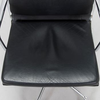 Charles & Ray Eames, a 21st-century "Soft Pad Chair EA 219, high backrest" office chair, Vitra.