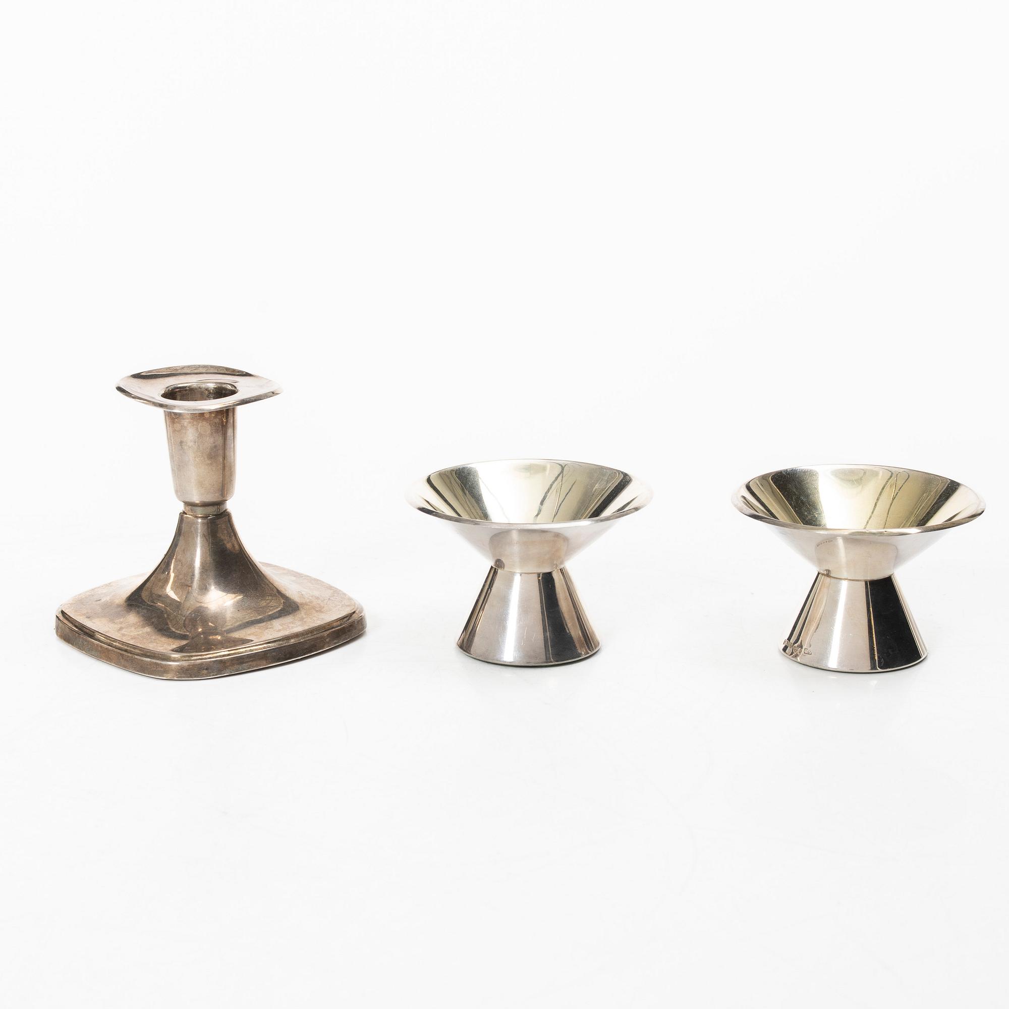 Punch mugs, 10 pcs, silver, including Johanna Gottschalk Arkala, Stockholm 1967.