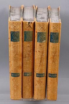 BÖCKER, 4 vol, "Tusen och en natt", red Gustav Weil, 1923.