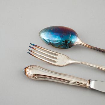 72 silver cutlery by C.G Hallberg, Stockholm, 20th century.