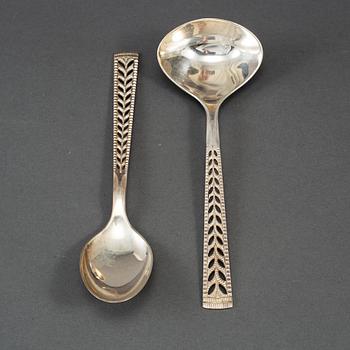 114 psc 830 silver cutlery, Norway 20th century.