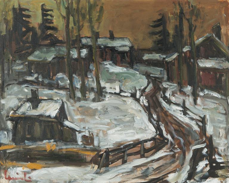 Olavi Laine, Village in Winter.