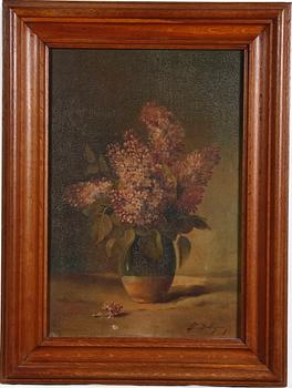 OKÄND KONSTNÄR, olja på duk, sign. 1800/1900-tal, Frankrike.