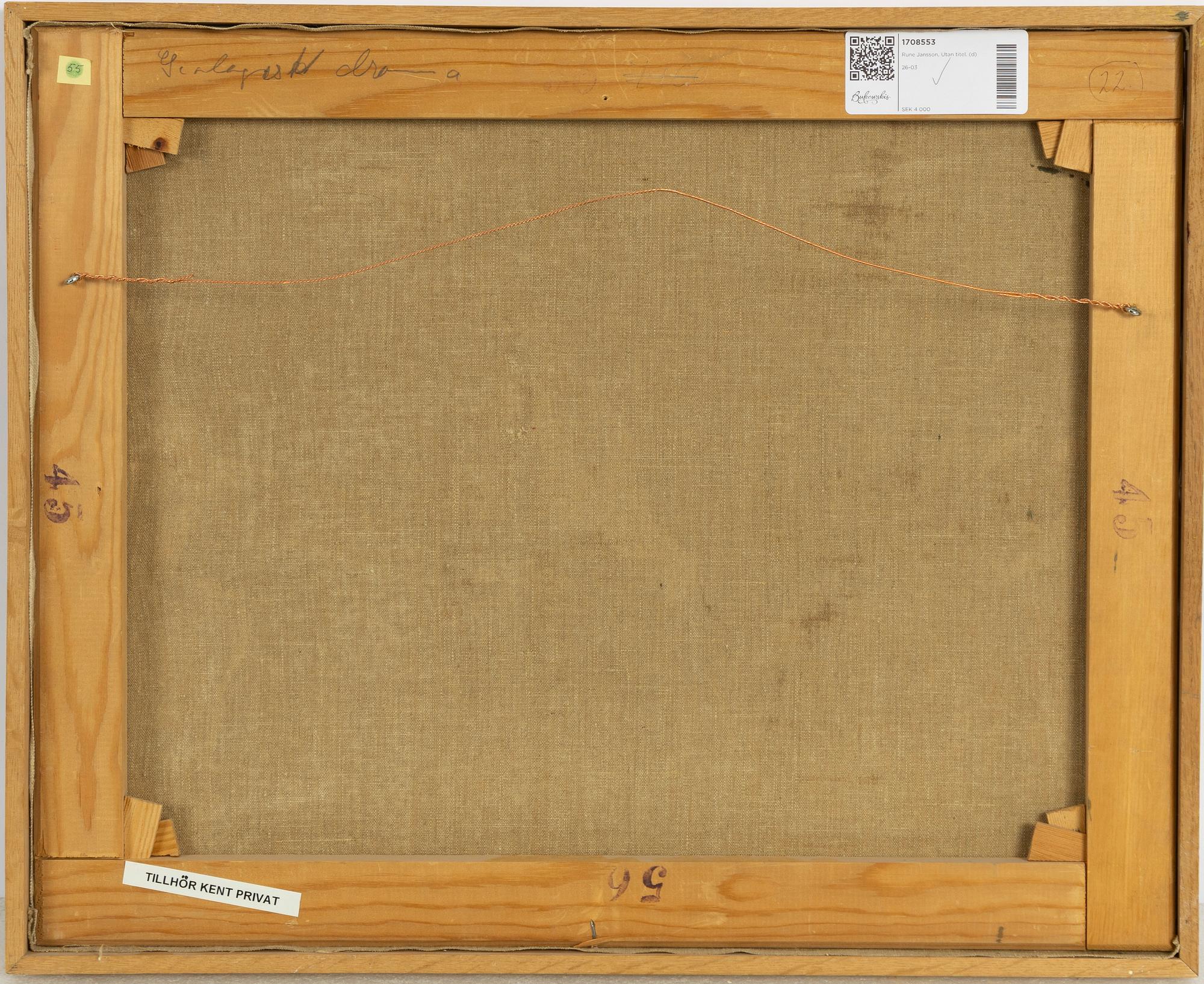 Rune Jansson, Utan titel.