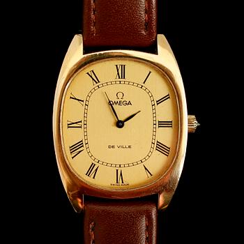 ARMBANDSUR, guld på stål, Omega de Ville.