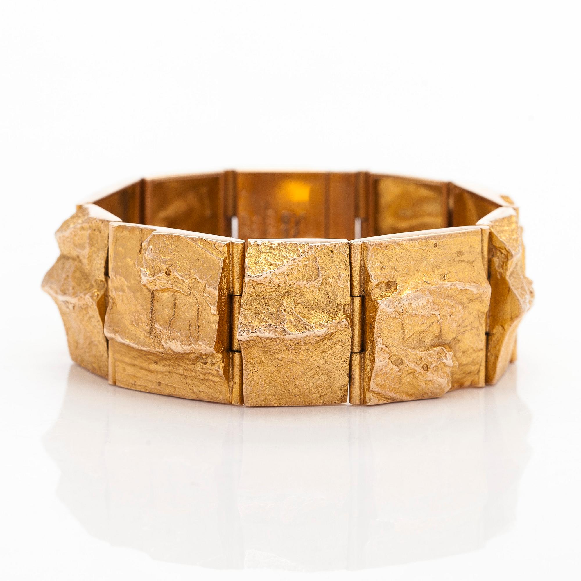 Björn Weckström, armband, "Gyllene Ström", 14K guld, Lapponia 1971.