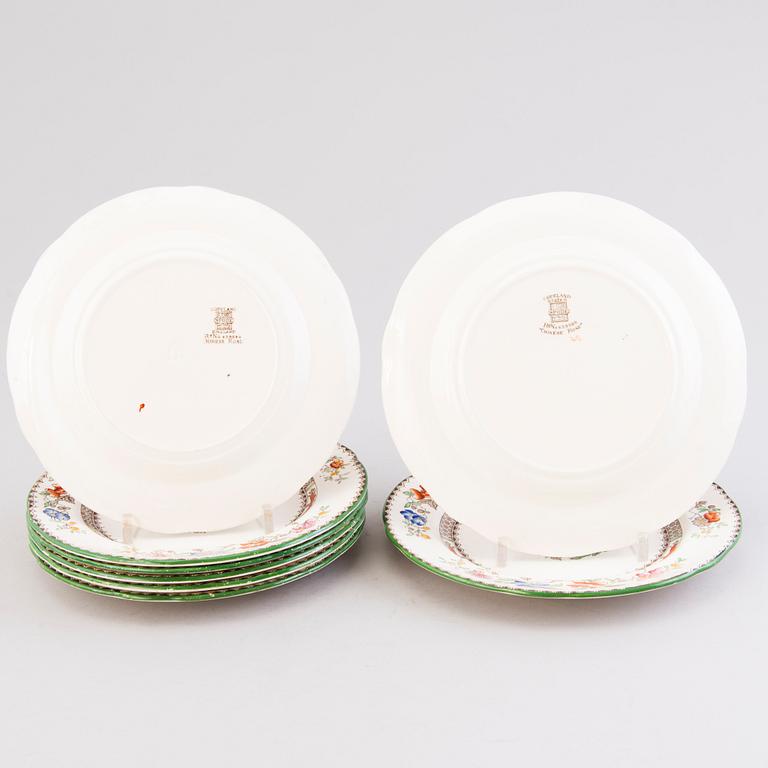 A 132-piece set of 'Chinese Rose' tableware, Copeland Spode, England 1930s.