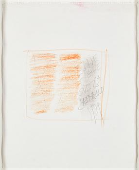 Eddie Figge, mixed media on paper, signed and dated 1989.