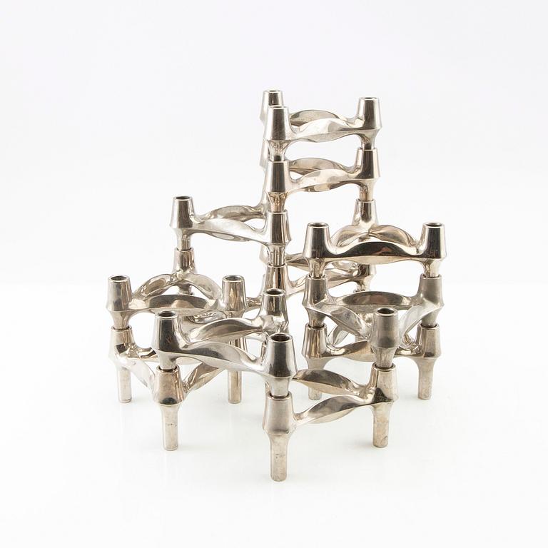 Caesar Stoffic & Fritz Nagel, candlesticks, 12 pcs, Germany, late 20th century.