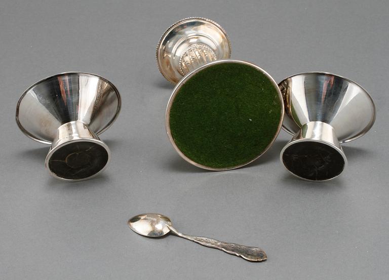 PARTI SILVER, 17 delar, bland annat Svedboms Guldsmeds Ab, Vetlanda, 1900-tal.