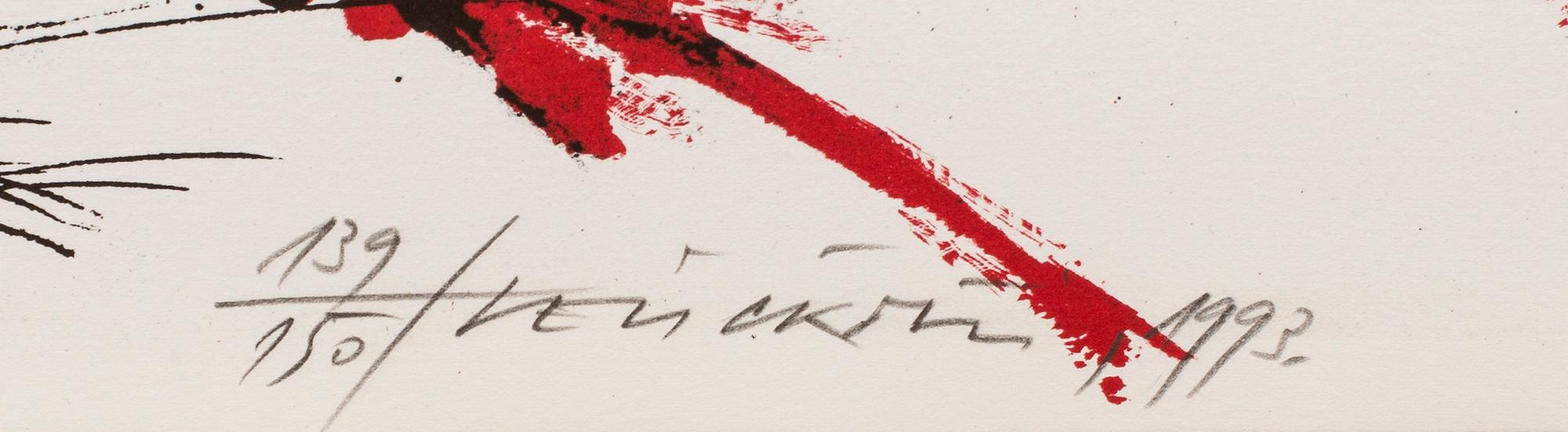 Vladimir (Vlada) Veličković, VLADIMIR VELICKOVIC, colour lithographe, signed and numbered 139/150, dated 1993.