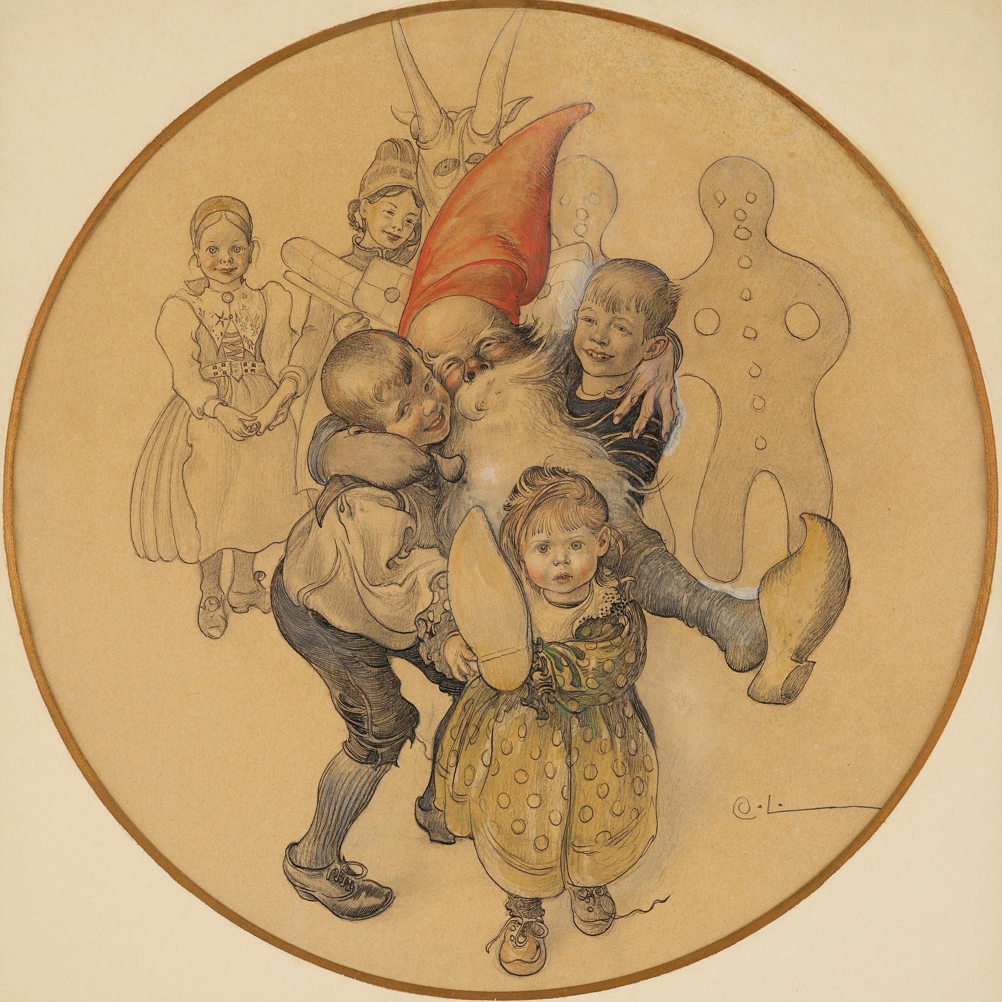 Carl Larsson, "Jultomten".