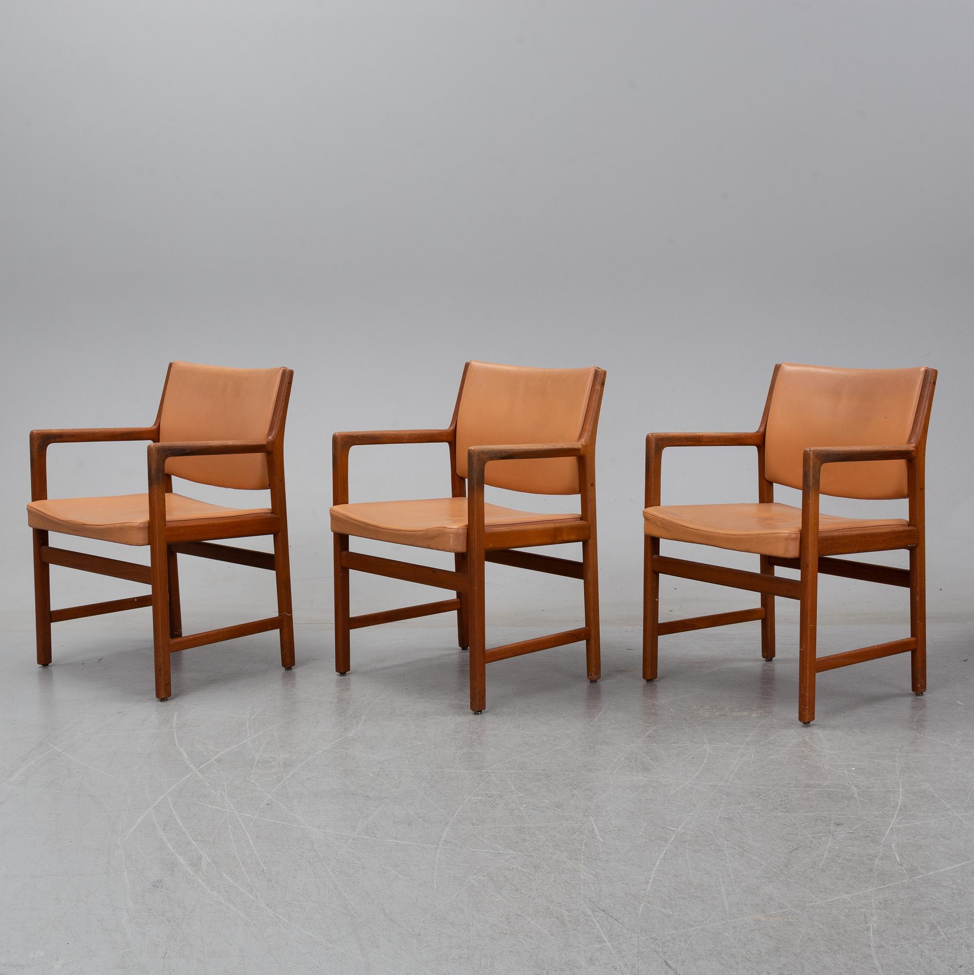 Eleven 1960's teak armchairs by Karl Erik Ekselius for JOC Vetlanda.