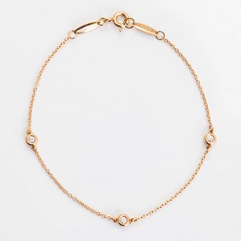 Tiffany & Co, Elsa Peretti, armband, "Diamonds by the Yard", 18K guld med diamanter.