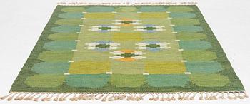 Ingegerd Silow, matta, "Siljan", rölakan, ca 230 x 170 cm, signerad IS.