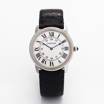 Cartier, Ronde Solo, wristwatch, 36 mm.