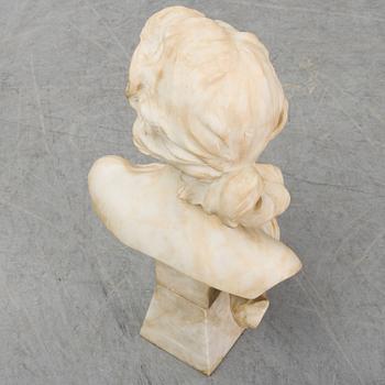 EMILIO FIASCHI, sculpture, alabaster, signed E. Fiaschi.