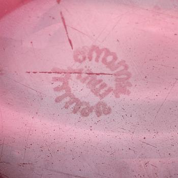 Tyra Lundgren, a set of two glass dove sculptures model "10627", Venini, Murano, Italy, post 1938.