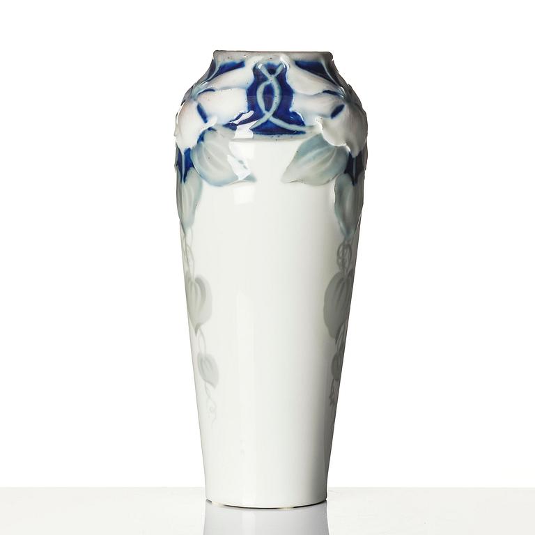 Nils Emil Lundström, an Art Nouveau porcelain vase, Rörstrand, ca 1900.