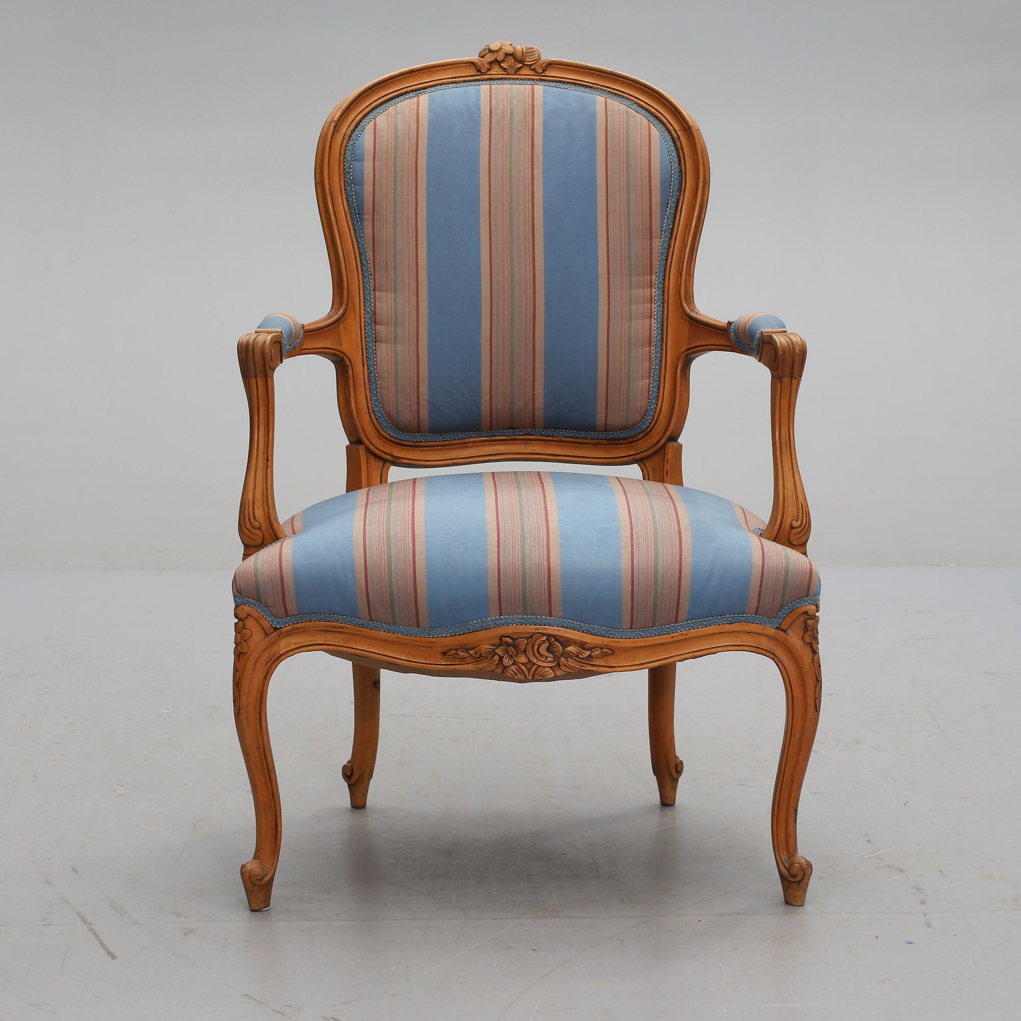 KARMSTOL, Louis XV-stil, 1900-tal.