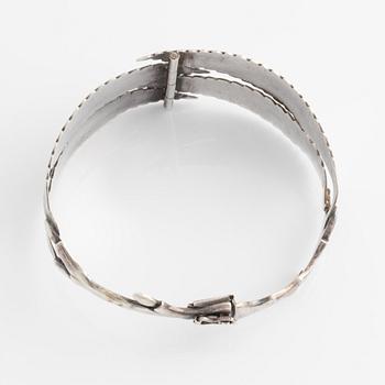 A silver Gertrud Engel bracelet, for A Michelsen Denmark.