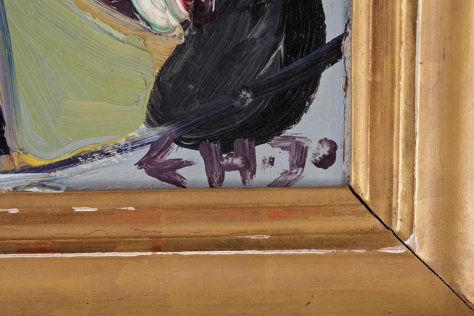 ERIK HARRY JOHANNESSEN, olja på pannå, signerad och daterad 1957.