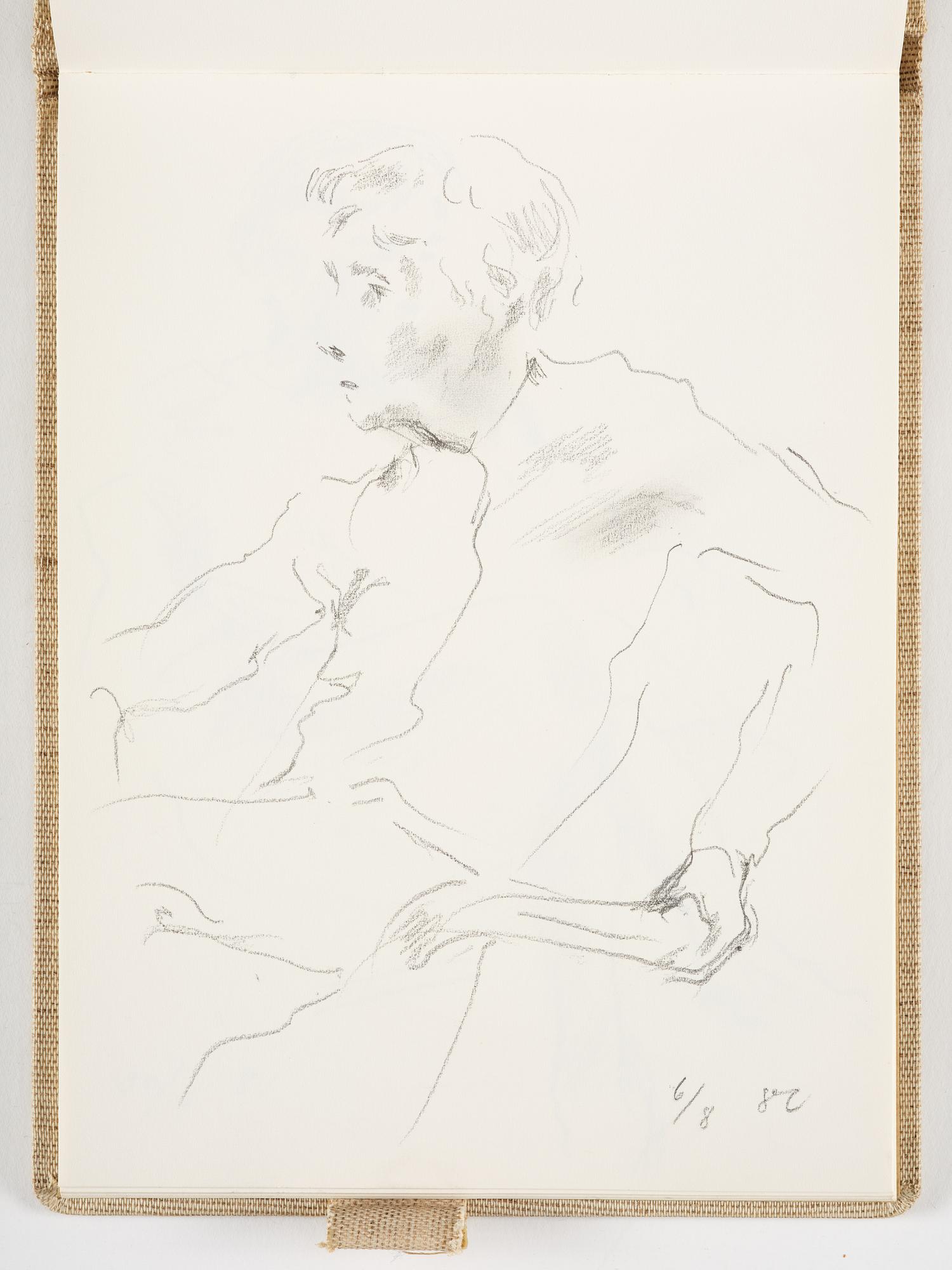 Lotte Laserstein, 4 skissböcker med blyertsteckningar.