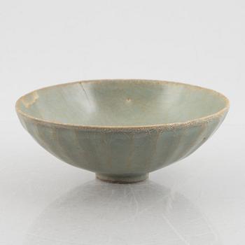 A celadon bowl, Joseon dynasty or possibly Yuan.