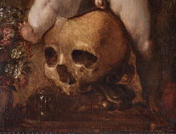 Hendrick Goltzius Follower of, Allegory of Transience.