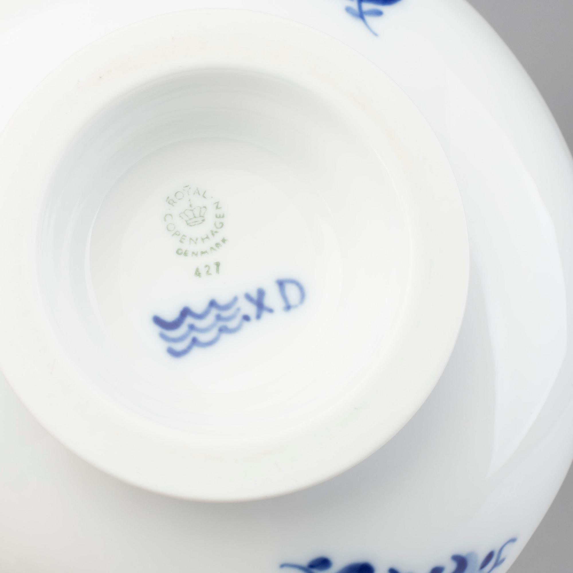 A Royal Copenhagen coffee set. 25 parts.