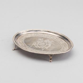 SALVER, silver London England 1790.