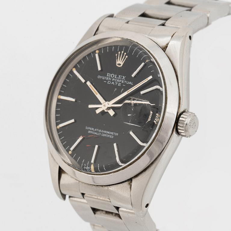 Rolex, Oyster Perpetual, Date, wristwatch, 34 mm.