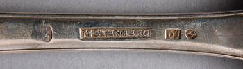 SILVERSKEDAR, 9 st, bl a Magnus Stenberg, Andreas Silfverberg, Ystad, 1800-tal.