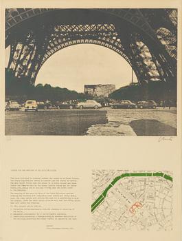 Christo Vladimirov Javacheff, "Packed Building, Project for the École Militaire, Paris".