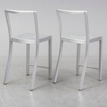 PHILIPPE STARCK, a pair of 'Icon' bar stools, Emeco.