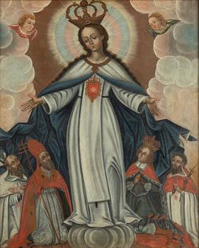 South American school, 18th century, Madonna.