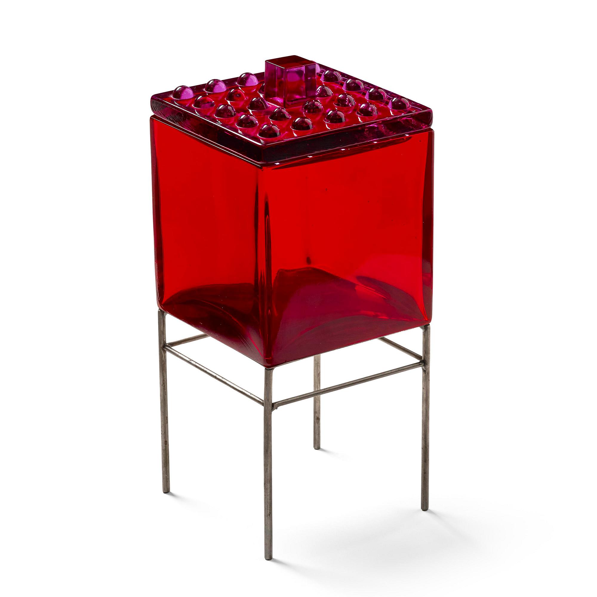 Markku Salo, skulptur, formpressat glas, Nuutajärvi Notsjö, Finland, 1996.