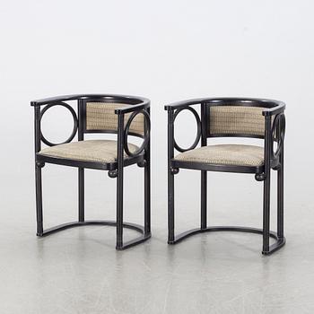 JOSEF HOFFMANN, a pair of chairs, Wittmann, Austria.