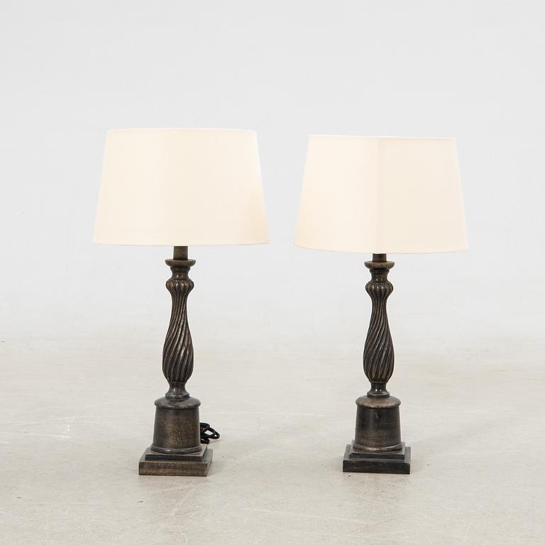 Table lamps, a pair, Oscar & Clothilde.