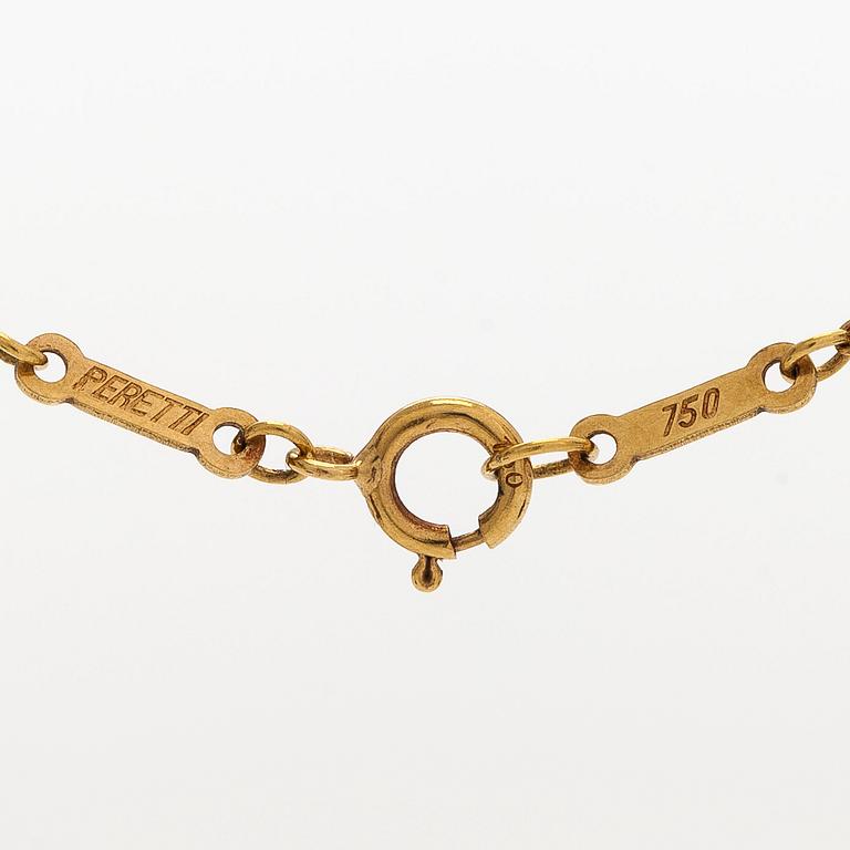 Tiffany & Co, Elsa Peretti, collier, "Open Heart", 18K guld.