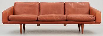 An Illum Wikkelsø three seated sofa, 'ML 160', Michael Laursen, Denmark 1960's.