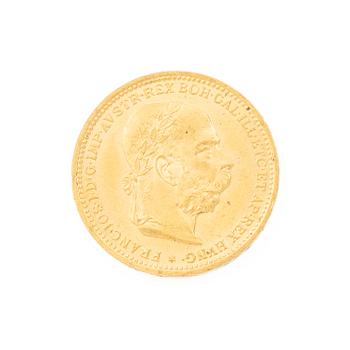Gold coin, Austria-Hungary, 20 Corona, 1895.