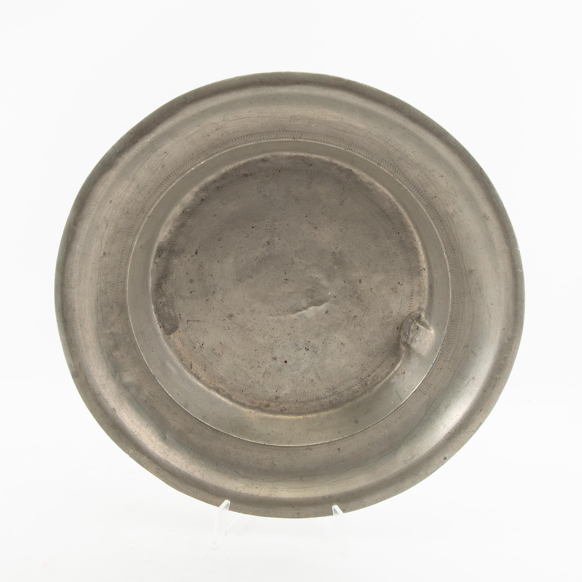 Fat/Bowl 3 pcs pewter 19th century.